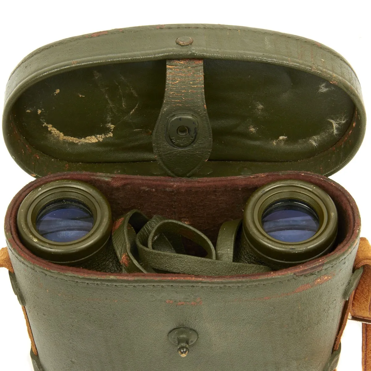 Original U.S. WWII M13 1943 Nash Kelvinator Binoculars 6x30 with Case