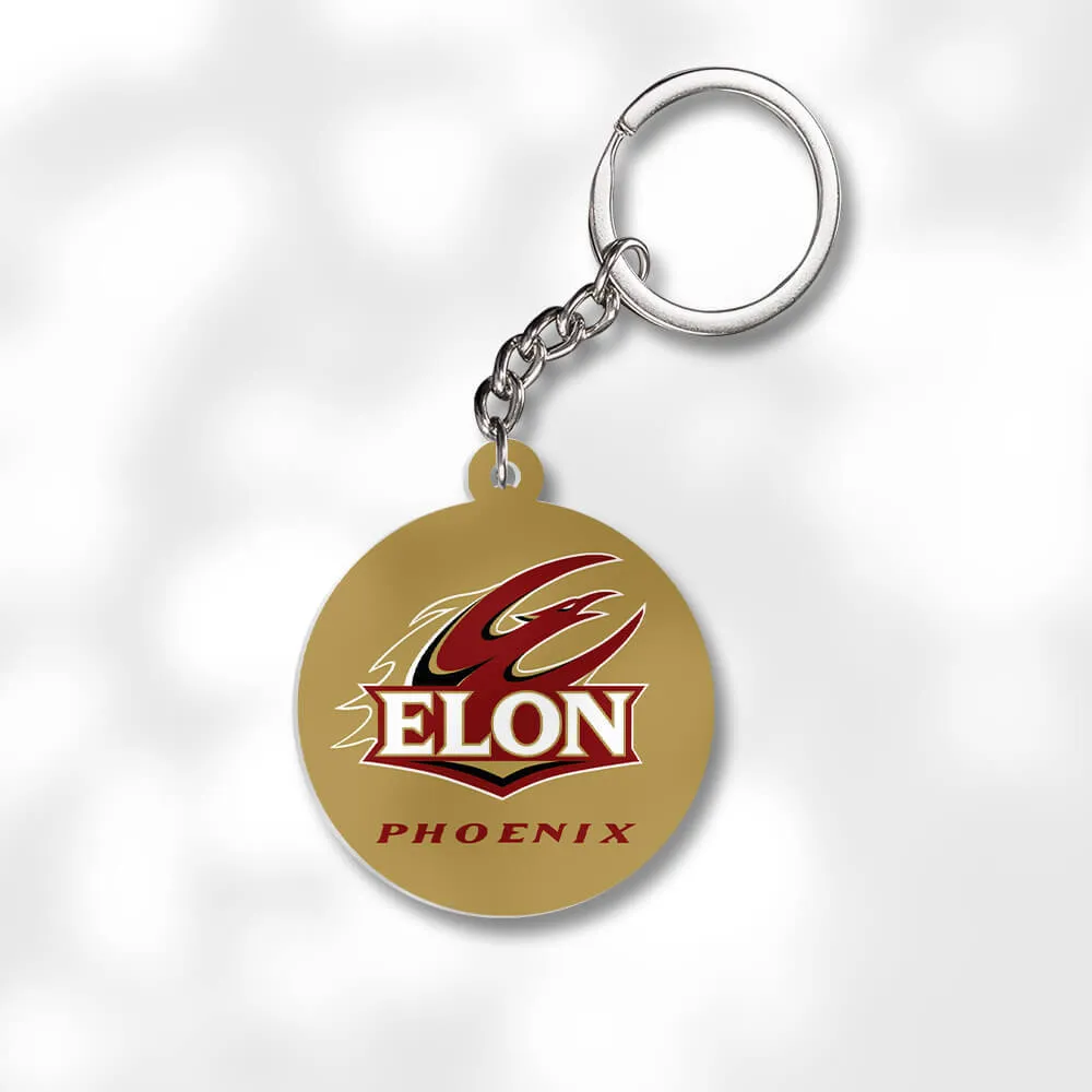 Pack 3 Elon University Keychains