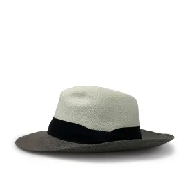 Panama Black and White Hat