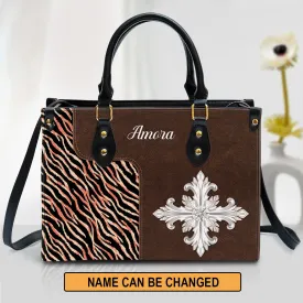 Personalized Cross Leather Bag - Christian Pu Leather Bags For Women