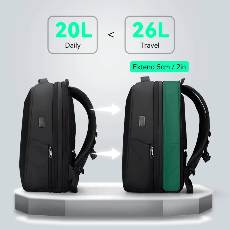 Protector II: Upgrade Diamond-cut Design Hard shell Waterproof Multifunctional  Laptop Backpack