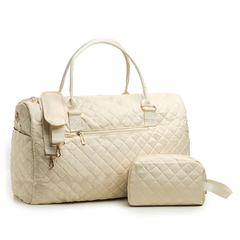 Quilted Carousel Wash Bag | Stylish Travel Essential for Women