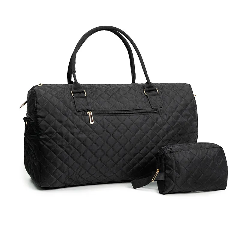 Quilted Carousel Wash Bag | Stylish Travel Essential for Women