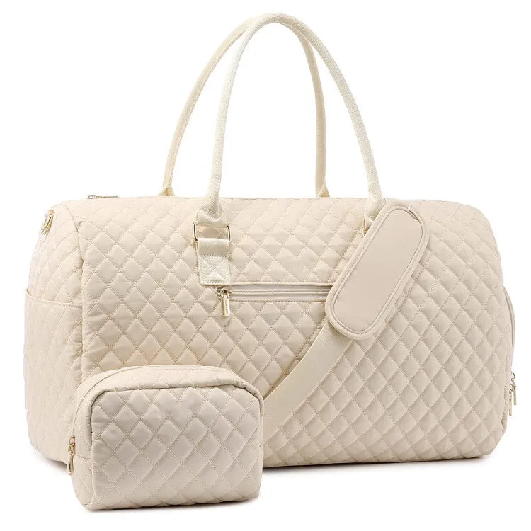 Quilted Carousel Wash Bag | Stylish Travel Essential for Women