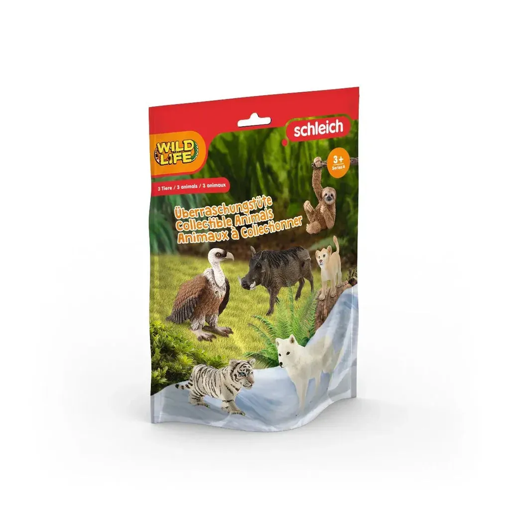 Schleich Wild Life 3 Piece Collectible Blind Bag Series 4