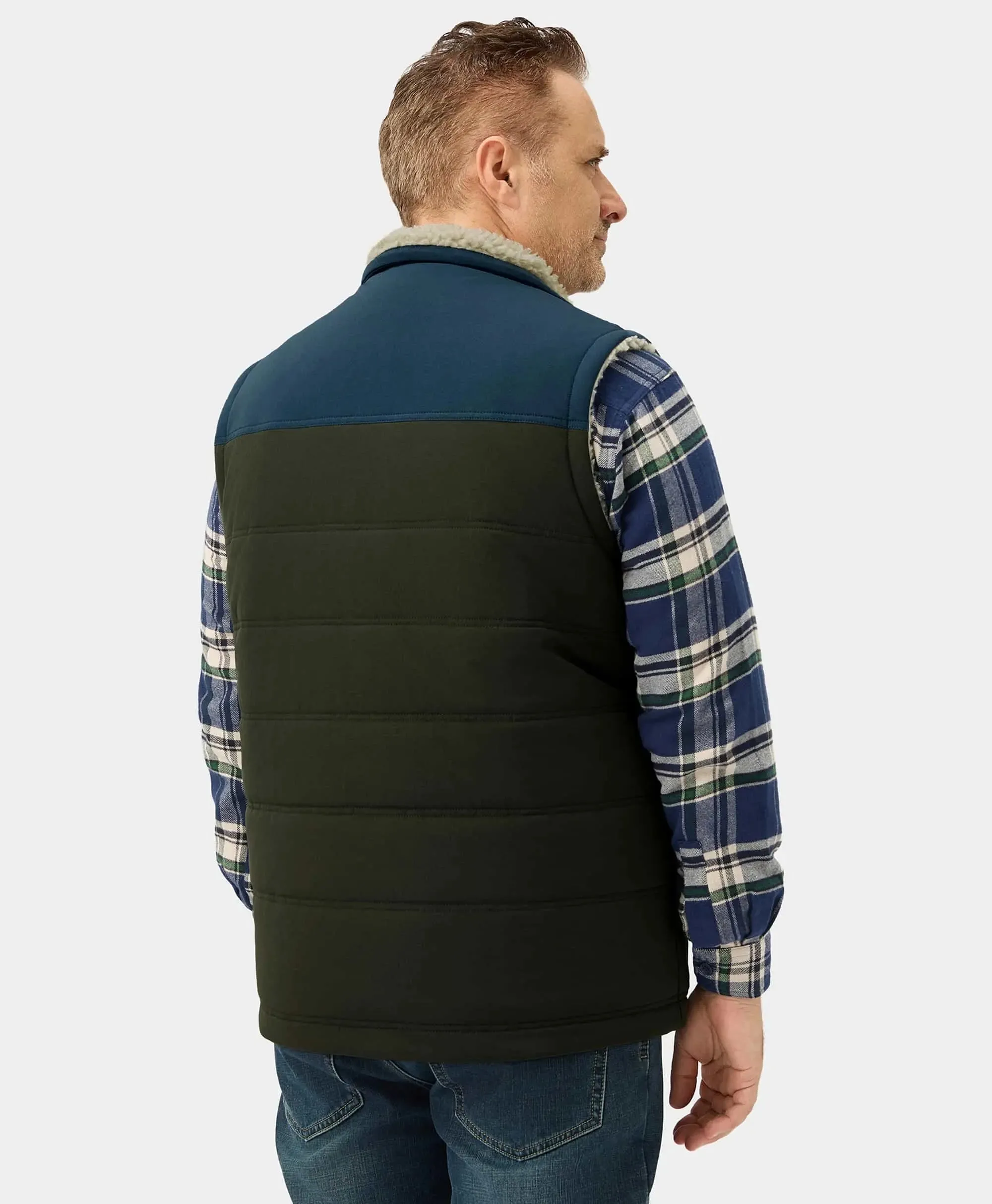 Sierra Men's Heated Sherpa Lined Vest