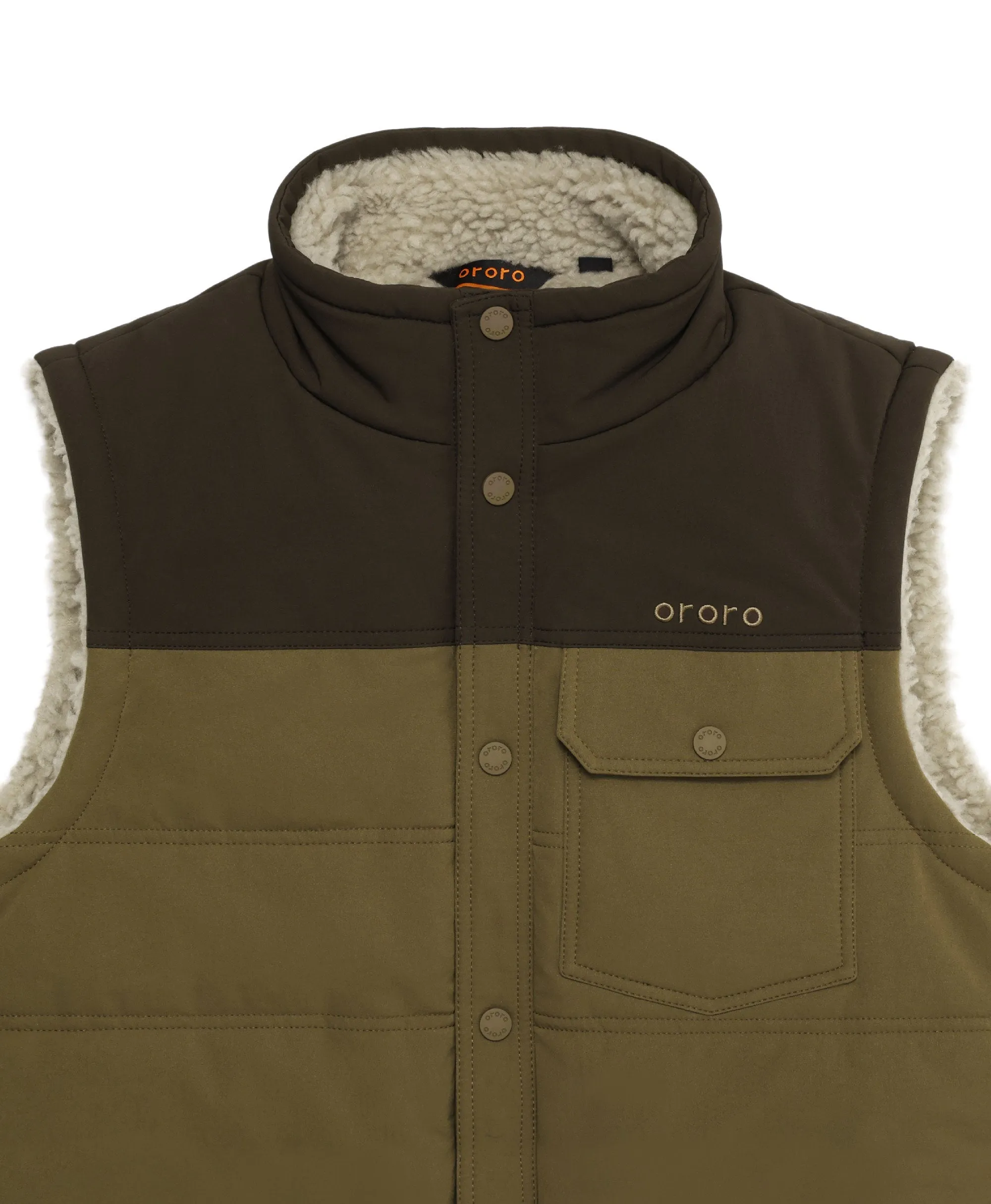 Sierra Men's Heated Sherpa Lined Vest