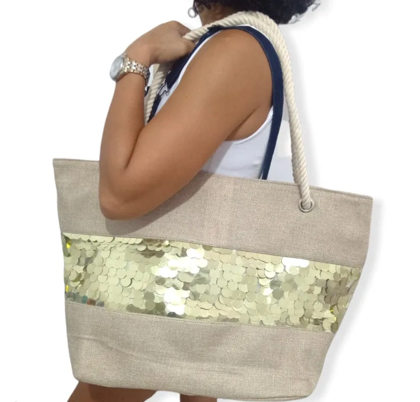 Straw bag - Gold