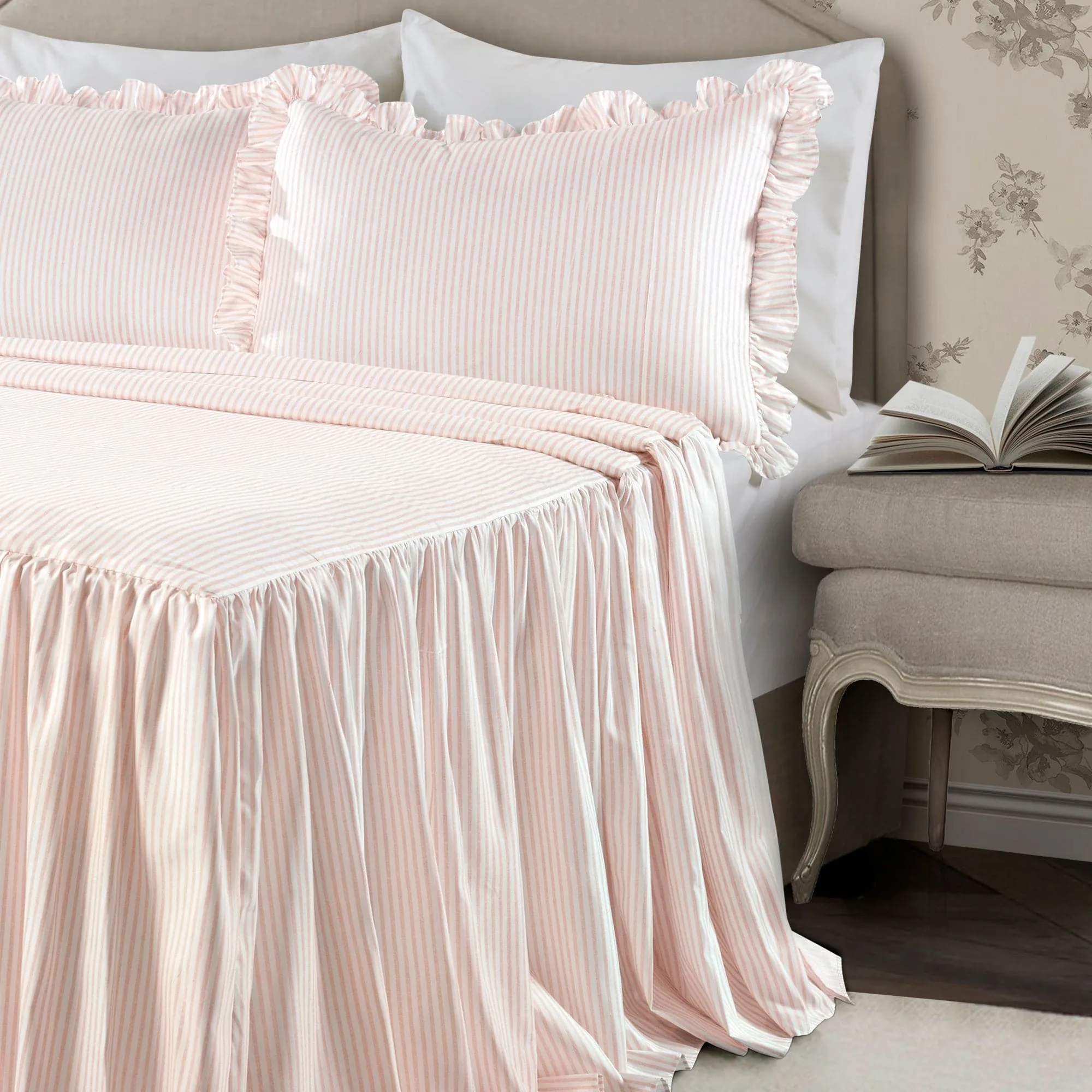 Ticking Stripe Bedspread Set