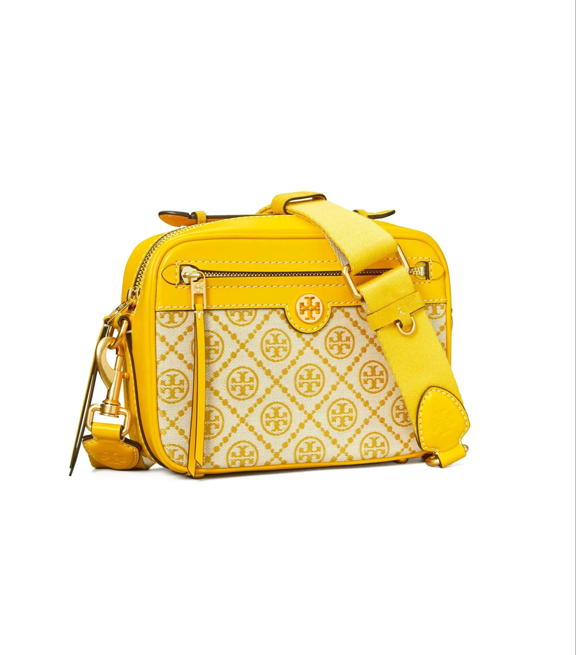 Tory Burch Goldfinch T Monogram Jacquard Camera Bag