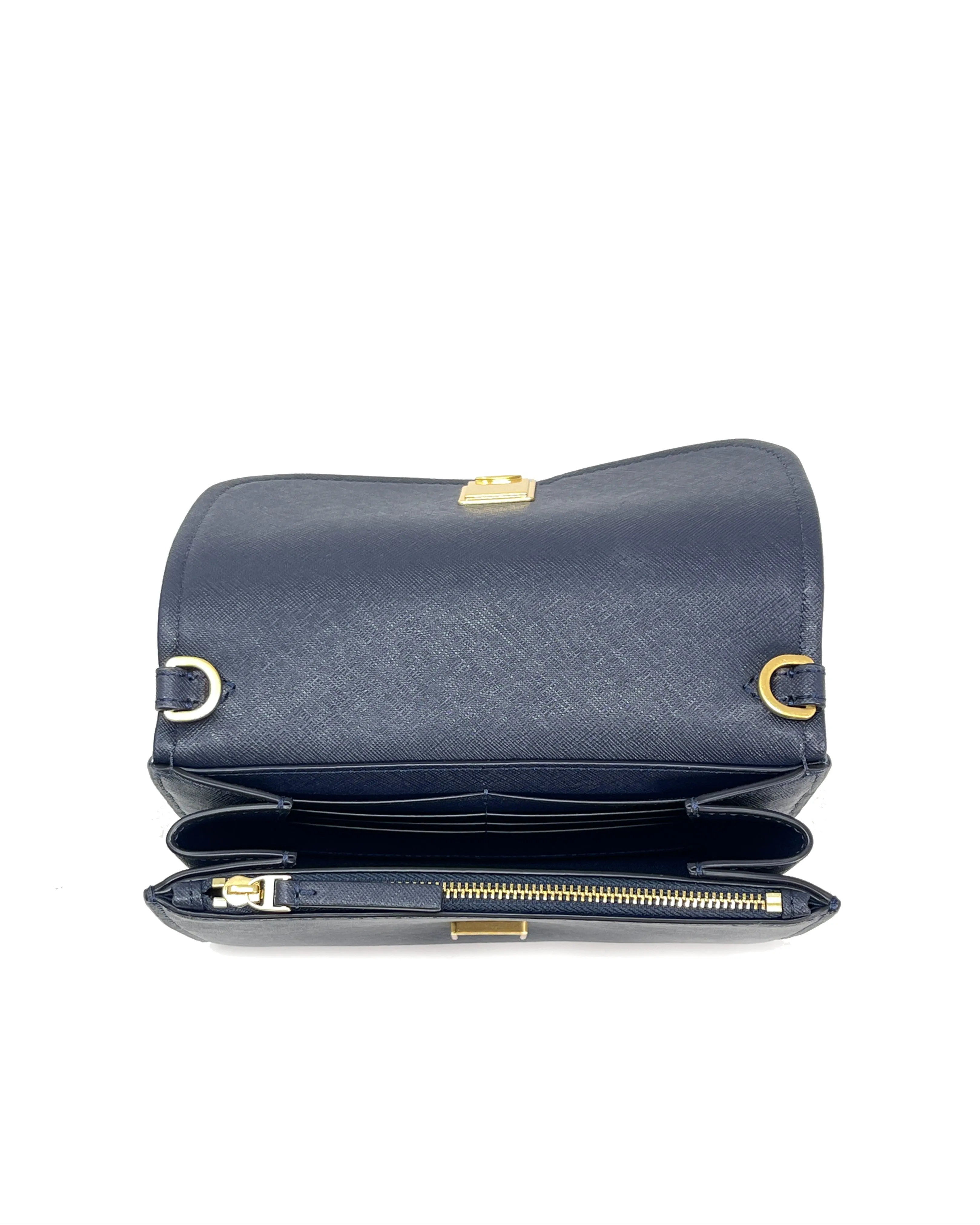 Tory Burch Tory Navy Emerson Chain Wallet