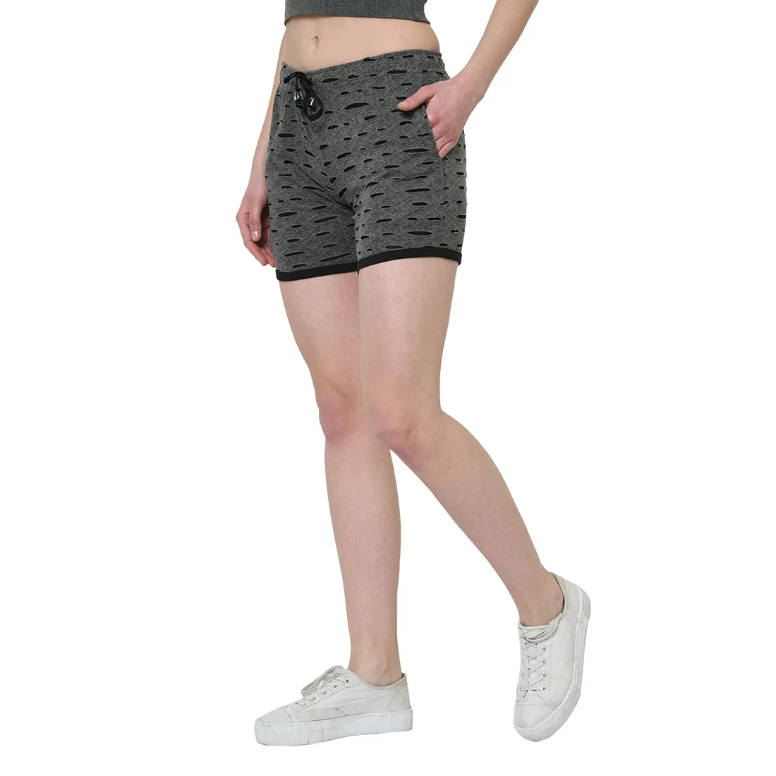 Vimal Jonney Black Color Shorts For Women