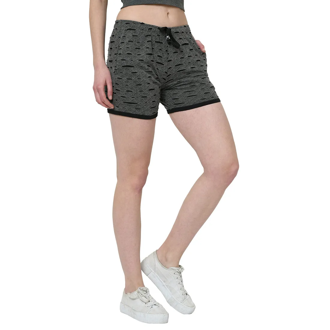 Vimal Jonney Black Color Shorts For Women