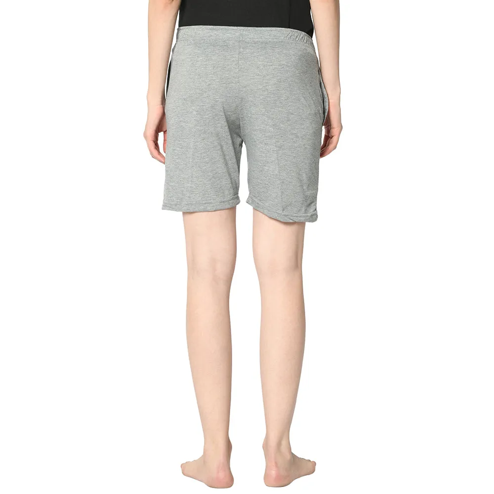 Vimal Jonney Silver Shorts For Women's