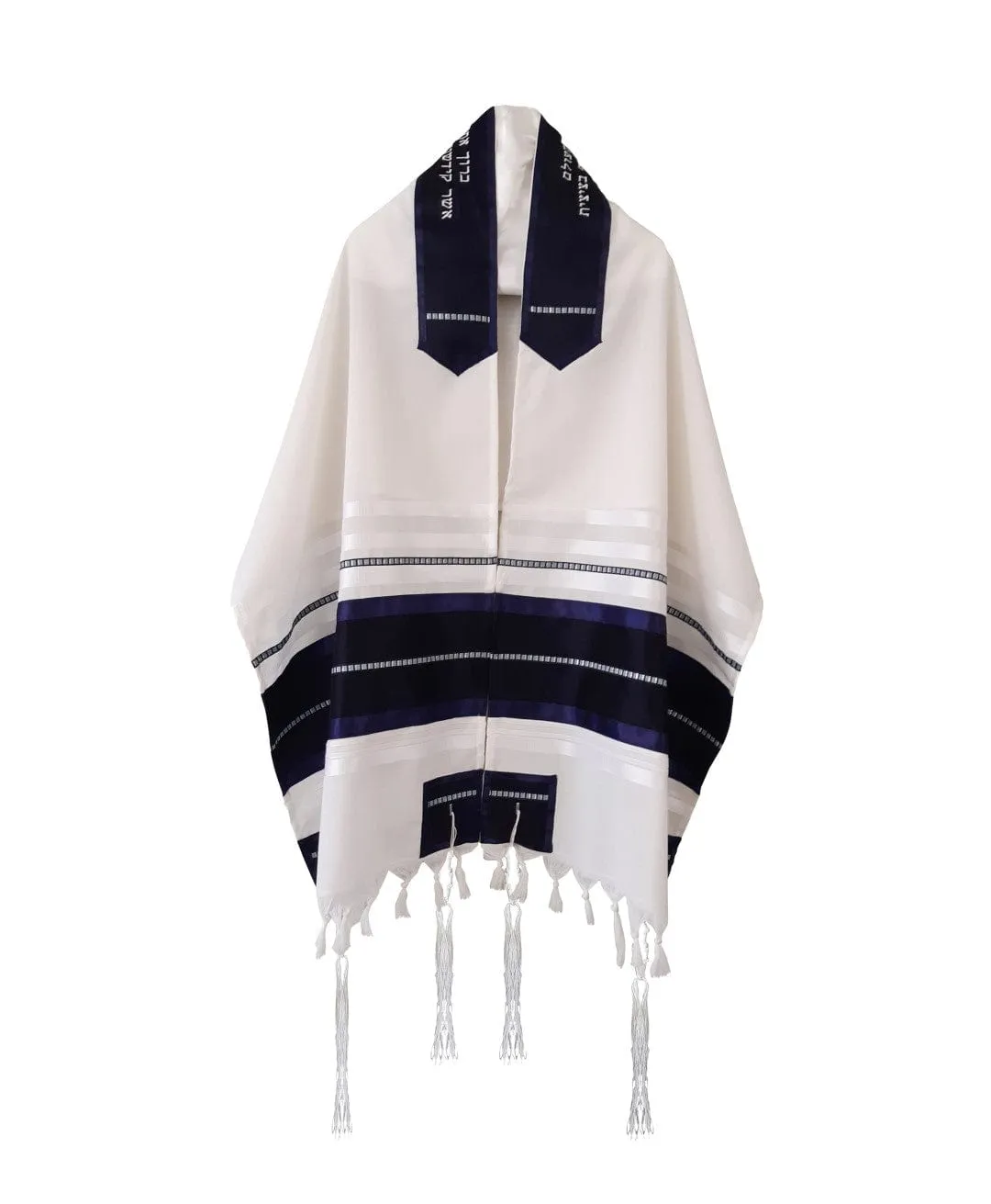 White and Blue Tallit, Bar Mitzvah Tallit Set, Tallit Prayer Shawl, Custom Tallit, Modern Tallit, Contemporary Tallit, Tzitzit