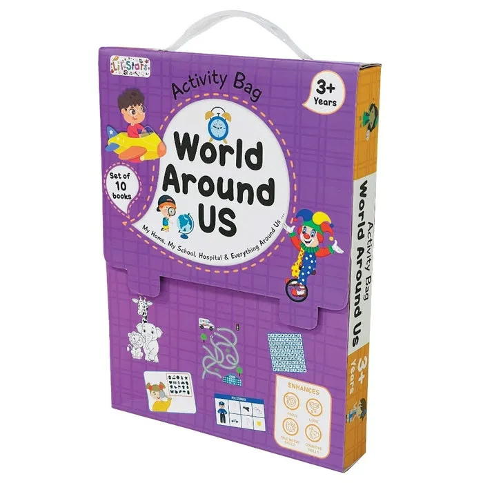 World Around Us Activity Bag - 10 Books Set for Children